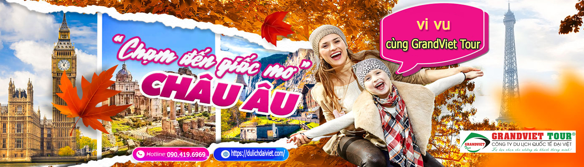 Khám Phá Châu Âu 9 Ngày 8 Đêm