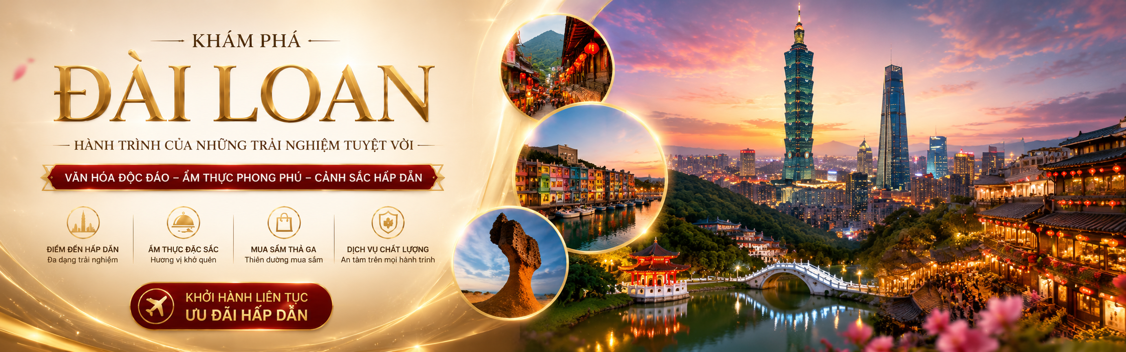 Tour Du Lịch Đài Loan 2026
