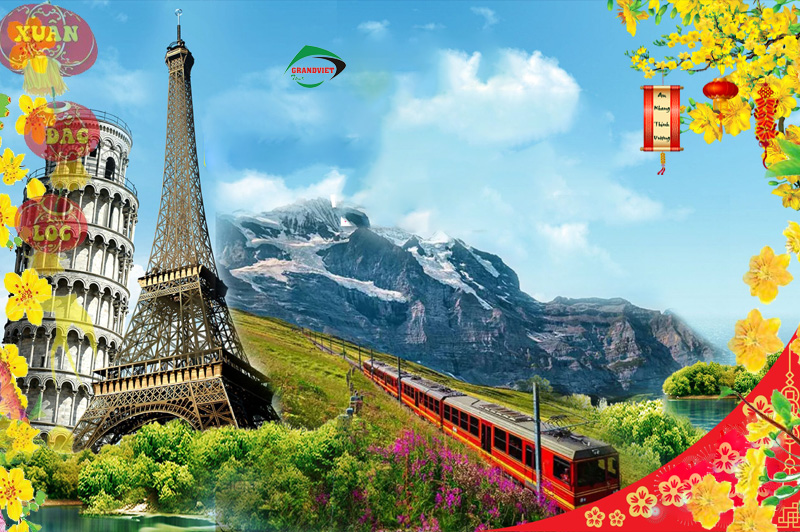 Tour Du Lịch Châu Âu 11 Ngày 10 Đêm Pháp - Thụy Sỹ - Ý - Vatican Tết  Âm Lịch 2024 (Bay Qatar Airways)